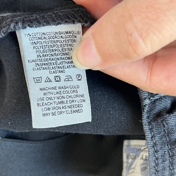 Free People We the Free Flare Pull-On Womens Jeans Size 24 Black Front Seam - Picture 9 of 11